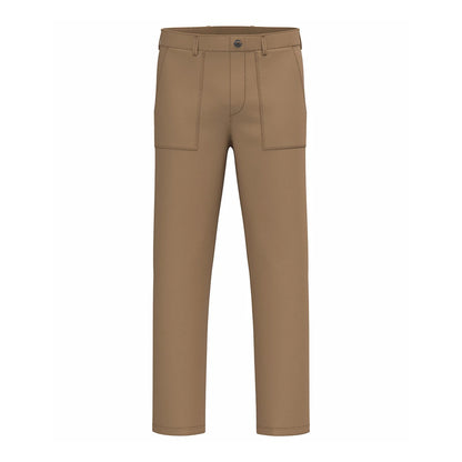 Washed Dark Camel - Front - Native Spirit Mens Washed Trousers