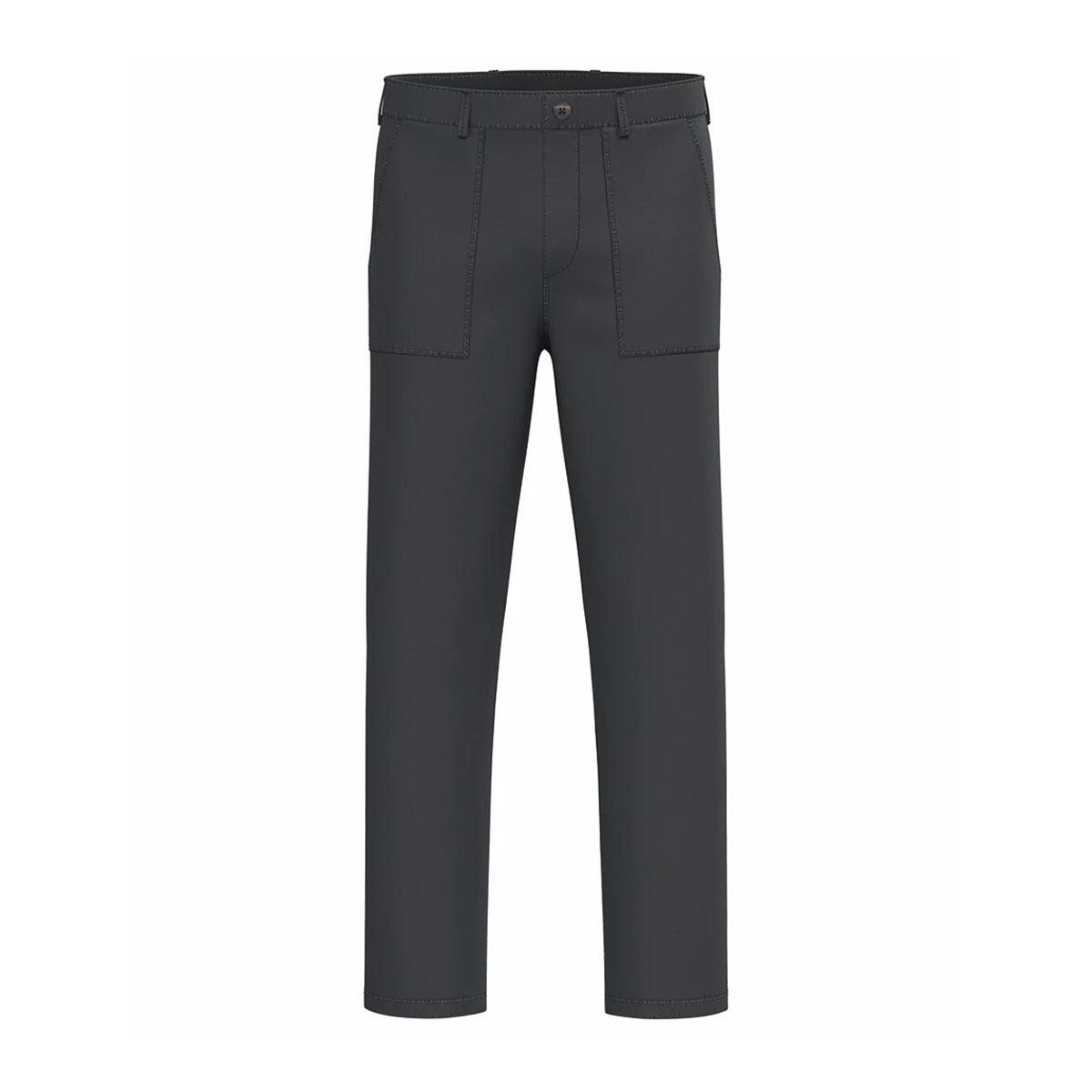 Coal Grey - Front - Native Spirit Mens Washed Trousers