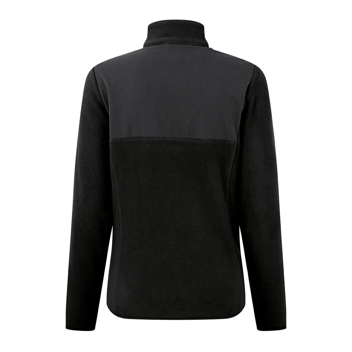 Black - Back - Onna Womens-Ladies Panelled Fleece Jacket