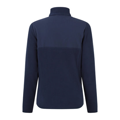 Navy - Back - Onna Womens-Ladies Panelled Fleece Jacket