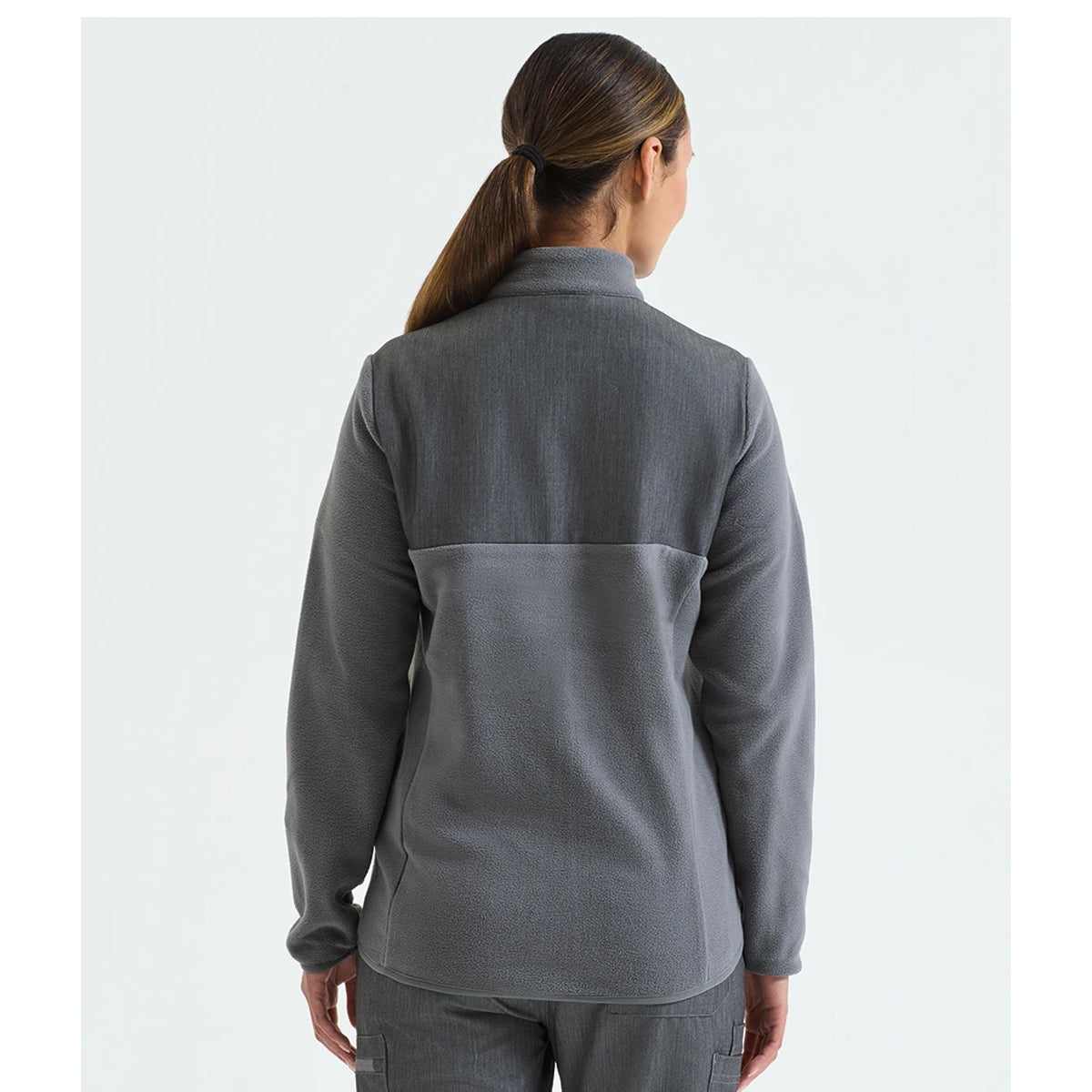 Dynamo Grey - Pack Shot - Onna Womens-Ladies Panelled Fleece Jacket