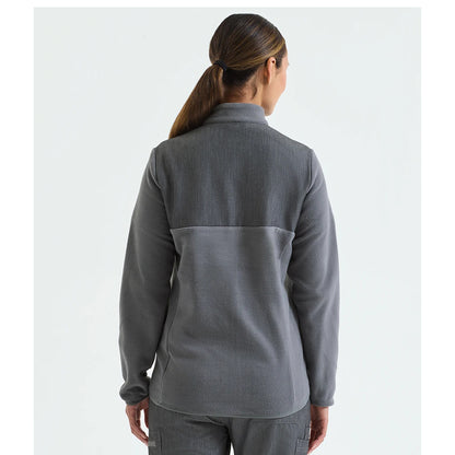 Dynamo Grey - Pack Shot - Onna Womens-Ladies Panelled Fleece Jacket