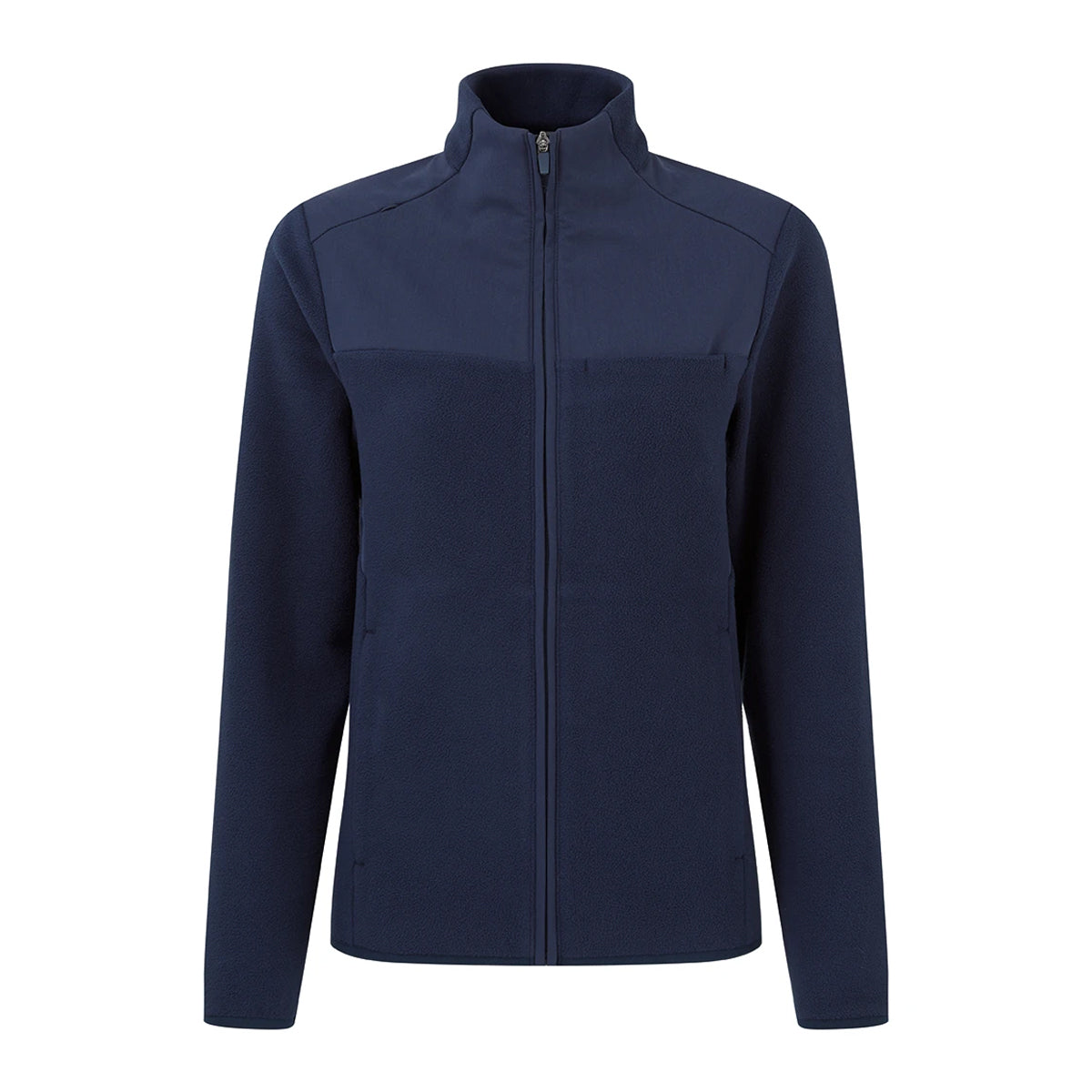 Navy - Front - Onna Womens-Ladies Panelled Fleece Jacket