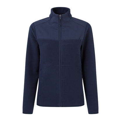 Navy - Front - Onna Womens-Ladies Panelled Fleece Jacket