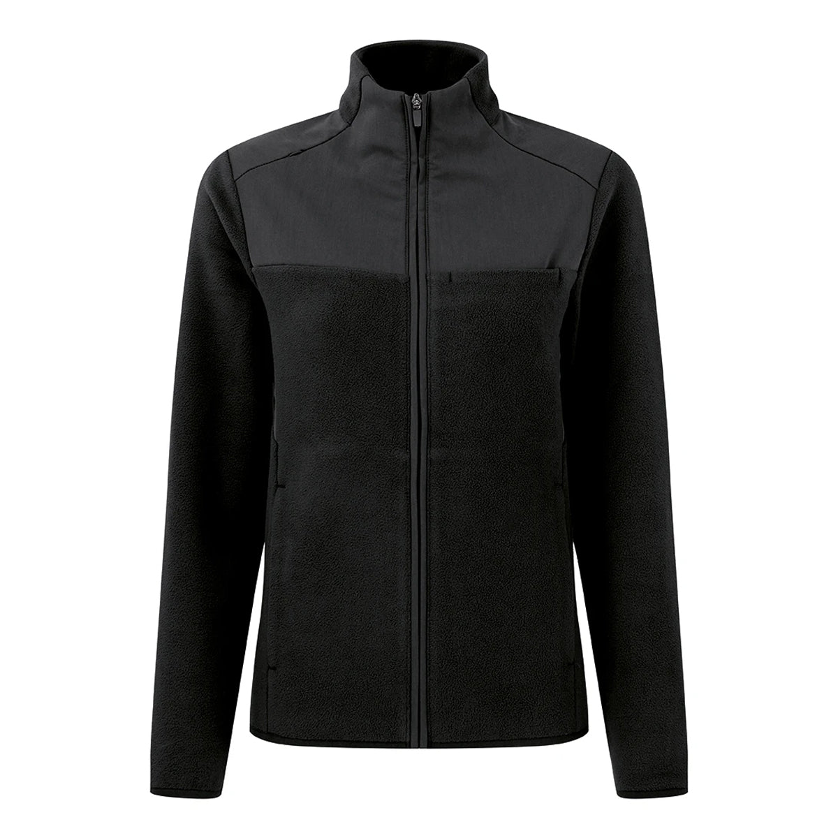 Black - Front - Onna Womens-Ladies Panelled Fleece Jacket