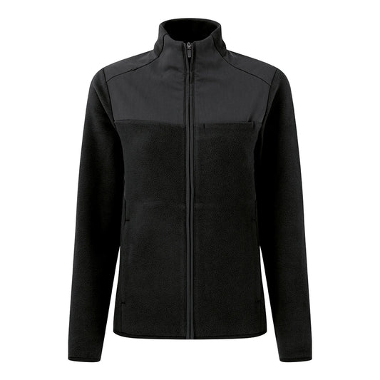Black - Front - Onna Womens-Ladies Panelled Fleece Jacket