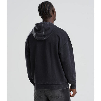 Washed Black - Pack Shot - AWD Unisex Adult Vintage Wash Hoodie