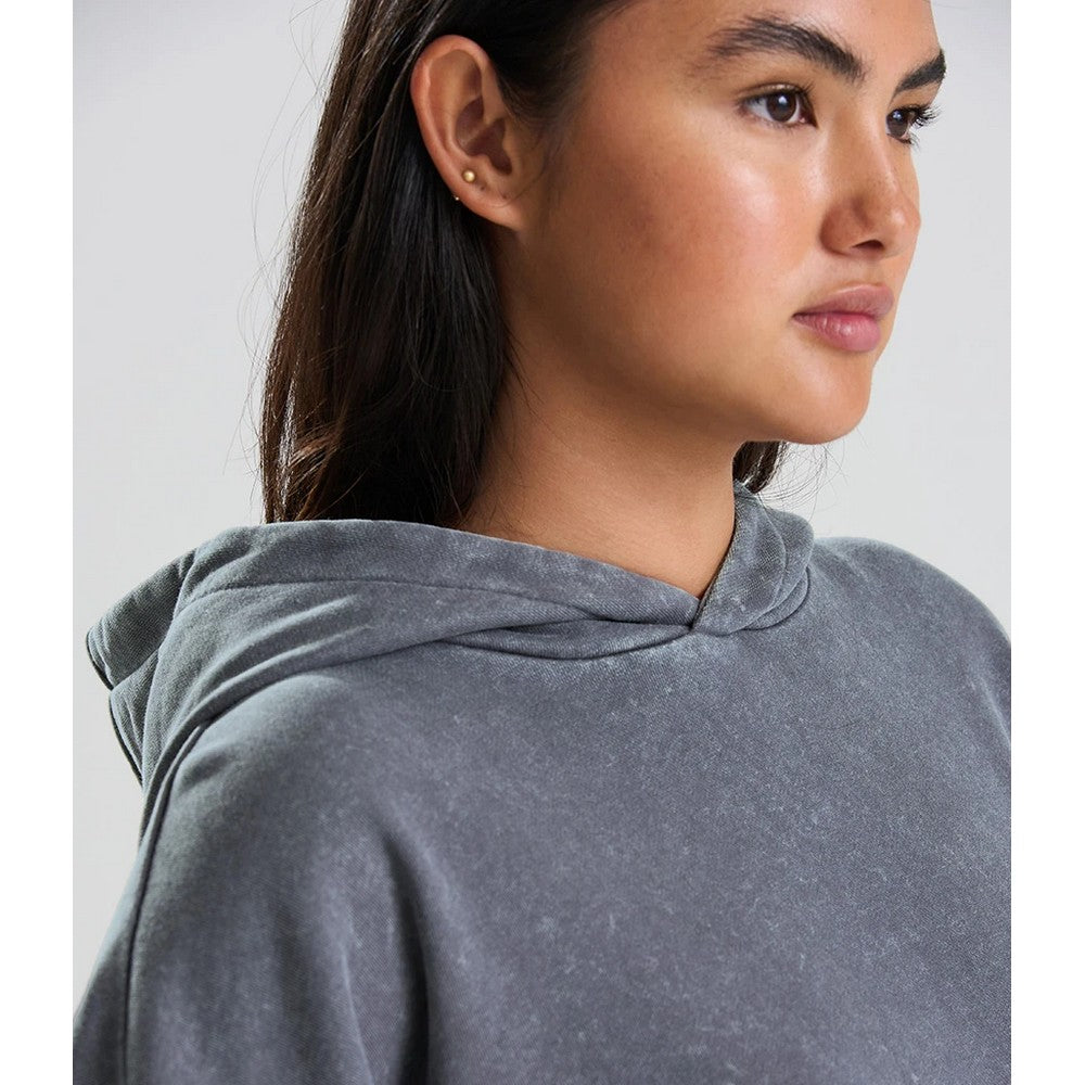 Washed Grey - Back - AWD Unisex Adult Vintage Wash Hoodie