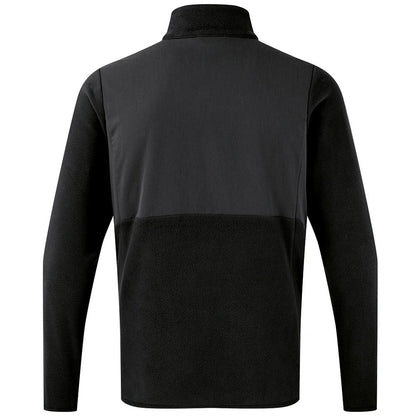 Black - Back - Onna Mens Panelled Fleece Jacket
