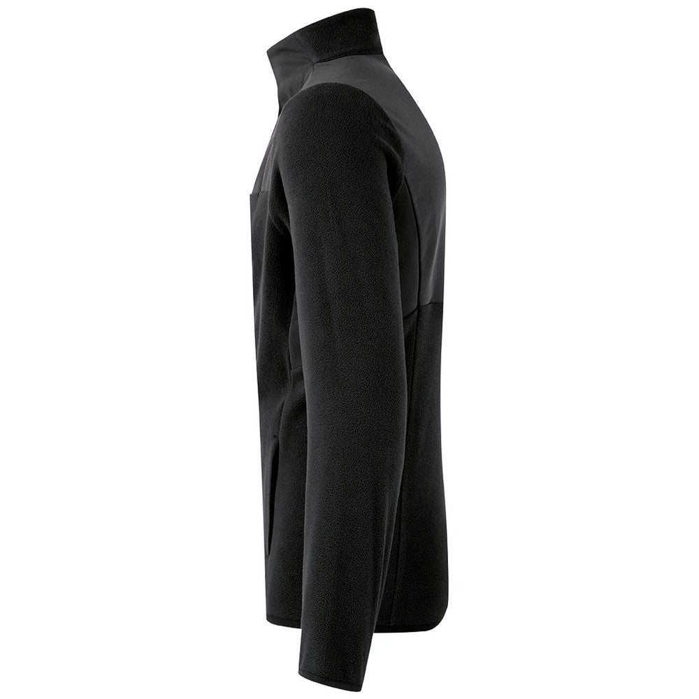 Black - Side - Onna Mens Panelled Fleece Jacket