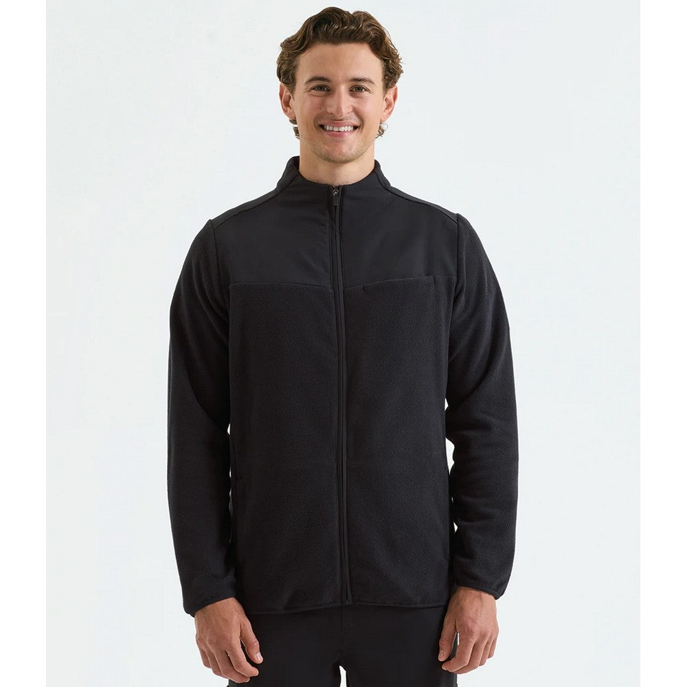 Black - Lifestyle - Onna Mens Panelled Fleece Jacket