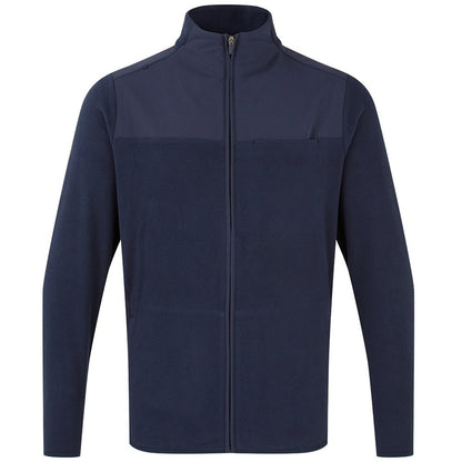 Navy - Front - Onna Mens Panelled Fleece Jacket