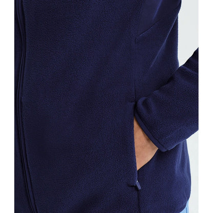 Navy - Close up - Onna Mens Panelled Fleece Jacket