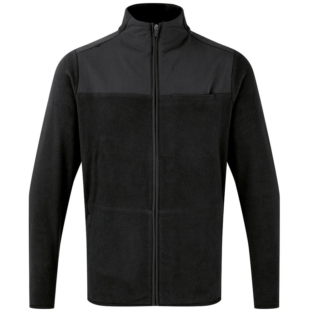 Black - Front - Onna Mens Panelled Fleece Jacket