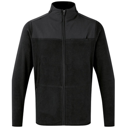 Black - Front - Onna Mens Panelled Fleece Jacket