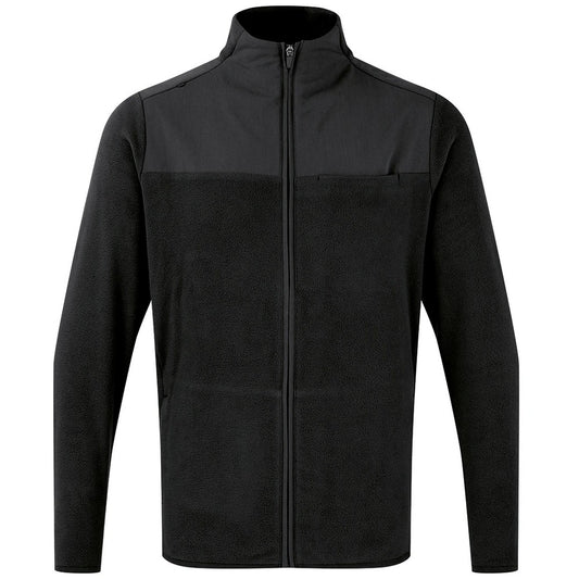 Black - Front - Onna Mens Panelled Fleece Jacket