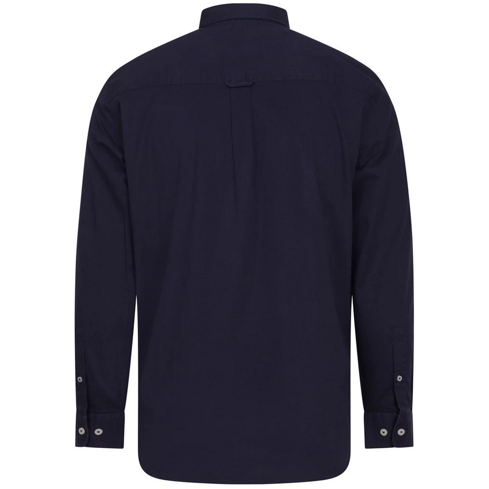 Washed Navy - Back - Front Row Mens Regular Long-Sleeved Shirt