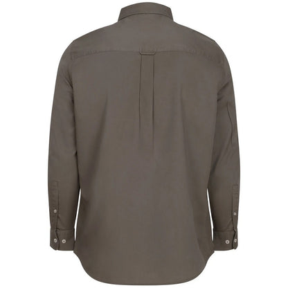 Khaki - Back - Front Row Mens Regular Long-Sleeved Shirt