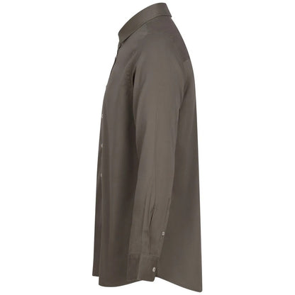 Khaki - Side - Front Row Mens Regular Long-Sleeved Shirt