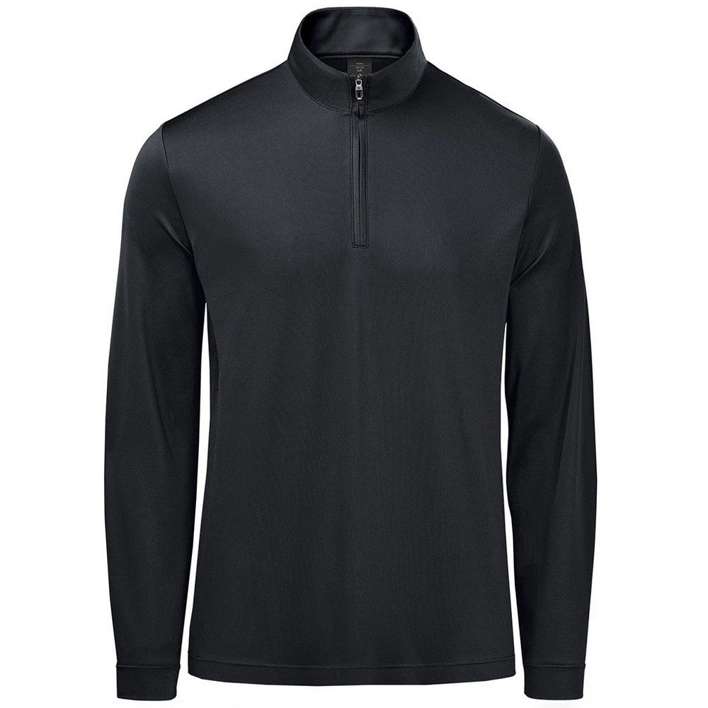 Black - Front - Stormtech Mens Monterey Quarter Zip Jumper