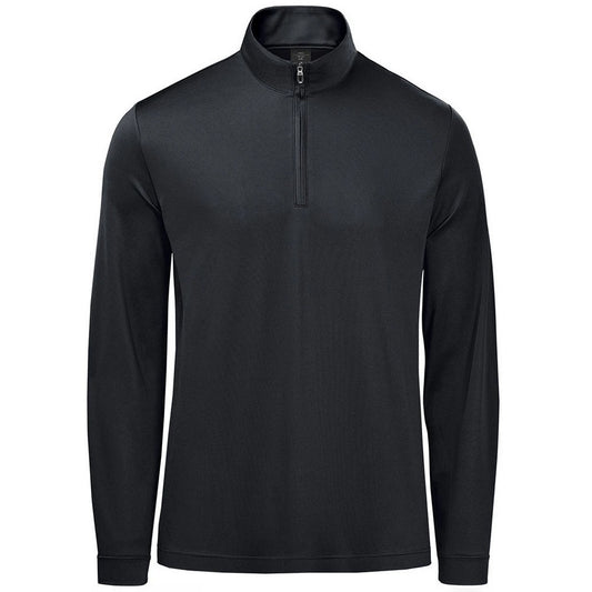Black - Front - Stormtech Mens Monterey Quarter Zip Jumper