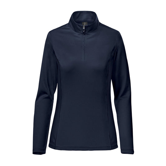 Navy - Front - Stormtech Womens-Ladies Monterey Quarter Zip Jumper
