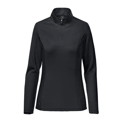 Black - Front - Stormtech Womens-Ladies Monterey Quarter Zip Jumper