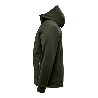 Cypress Green-Charcoal - Side - Stormtech Mens Performance Full Zip Hoodie