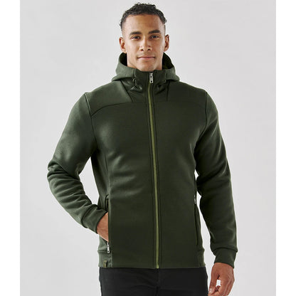 Cypress Green-Charcoal - Pack Shot - Stormtech Mens Performance Full Zip Hoodie