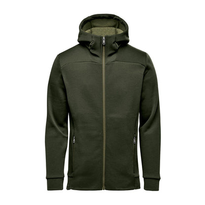 Cypress Green-Charcoal - Front - Stormtech Mens Performance Full Zip Hoodie