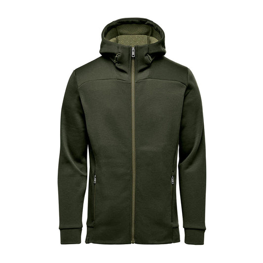 Cypress Green-Charcoal - Front - Stormtech Mens Performance Full Zip Hoodie