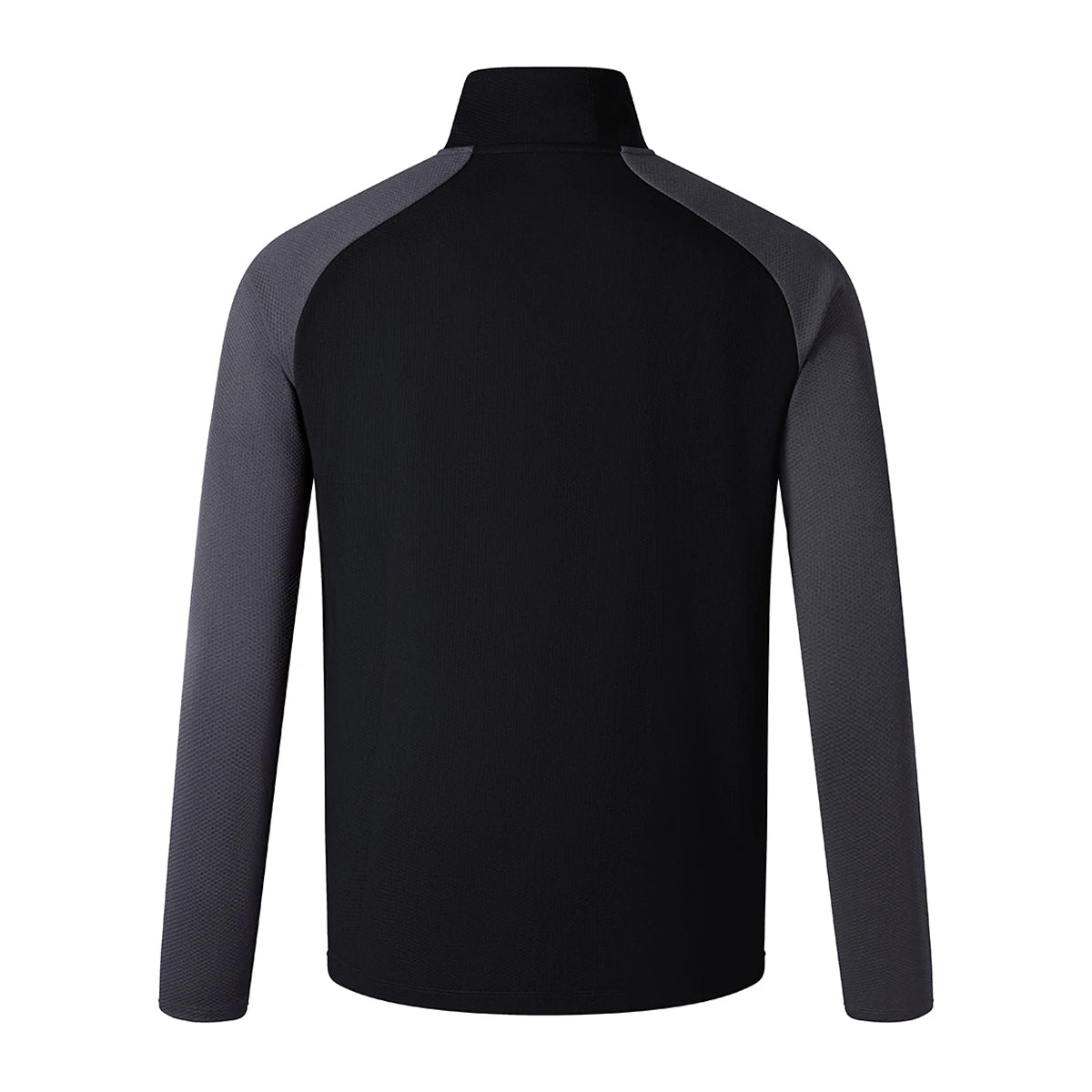 Black-Magnet Marl - Back - Canterbury Mens Elite Single Layer Quarter Zip Base Layer Top