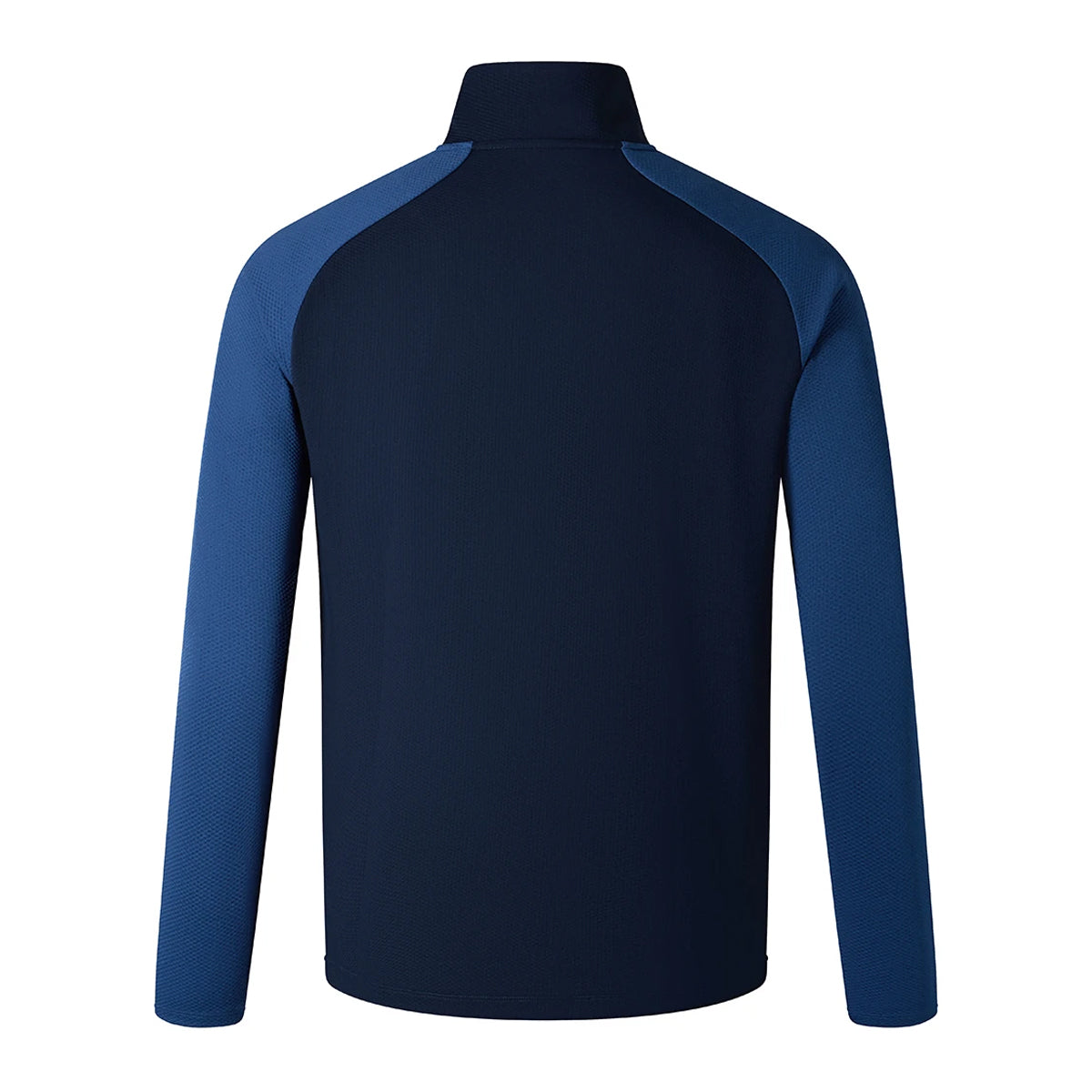 Navy-True Navy Marl - Back - Canterbury Mens Elite Single Layer Quarter Zip Base Layer Top