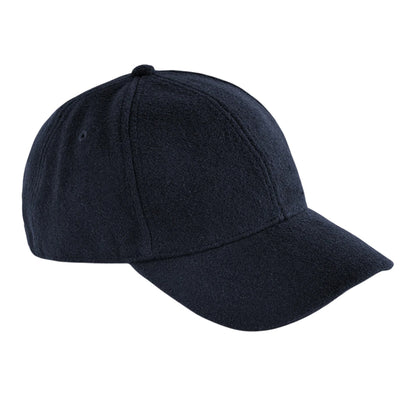 Navy - Front - Beechfield 6 Panel Wool Blend Cap