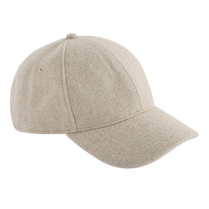 Stone - Front - Beechfield 6 Panel Wool Blend Cap