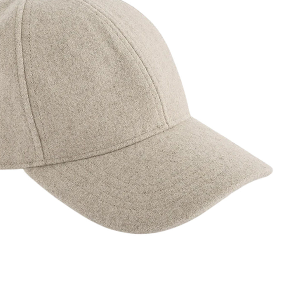 Stone - Side - Beechfield 6 Panel Wool Blend Cap