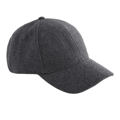 Charcoal - Front - Beechfield 6 Panel Wool Blend Cap