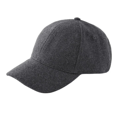 Charcoal - Back - Beechfield 6 Panel Wool Blend Cap