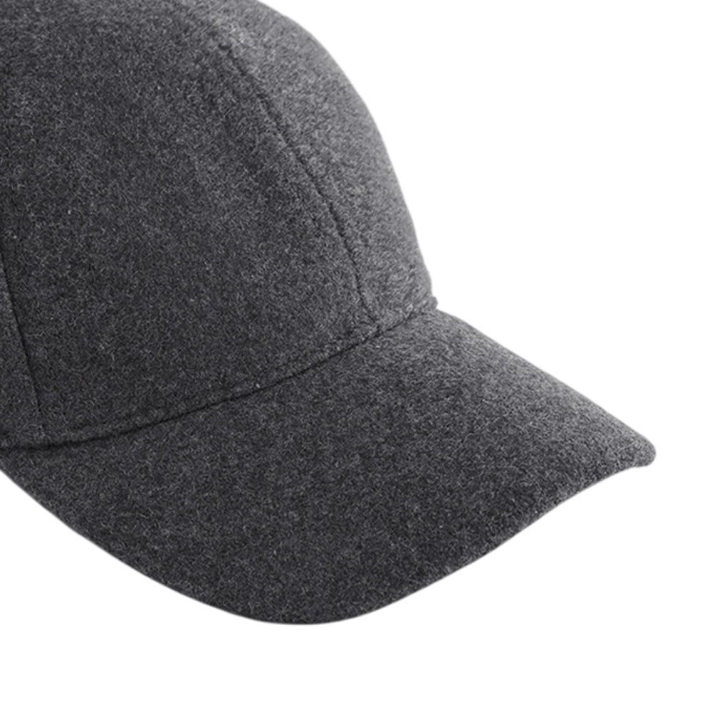 Charcoal - Side - Beechfield 6 Panel Wool Blend Cap