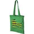 Bright Green - Back - Bullet Carolina Cotton Tote