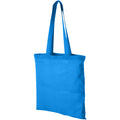 Aqua Blue - Front - Bullet Carolina Cotton Tote