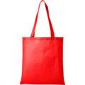 Red - Back - Bullet Zeus Non Woven Convention Tote