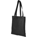 Solid Black - Front - Bullet Zeus Non Woven Convention Tote