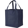 Navy - Front - Bullet Liberty Non Woven Grocery Tote