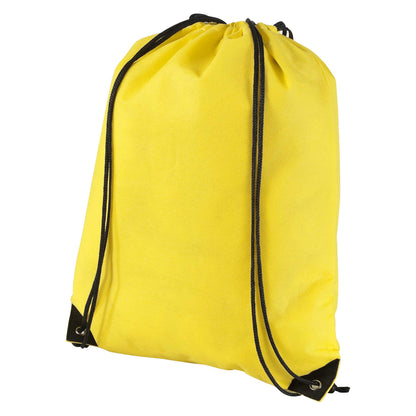 Yellow - Front - Bullet Evergreen Non Woven Premium Rucksack