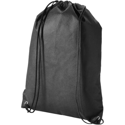 Solid Black - Back - Bullet Evergreen Non Woven Premium Rucksack