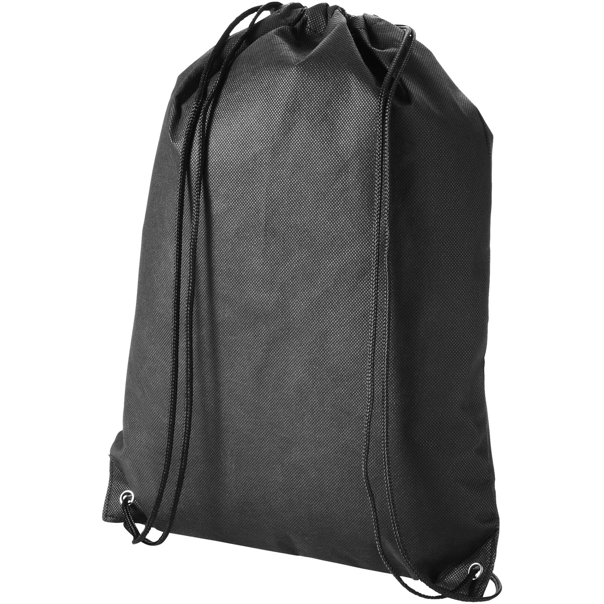 Solid Black - Back - Bullet Evergreen Non Woven Premium Rucksack
