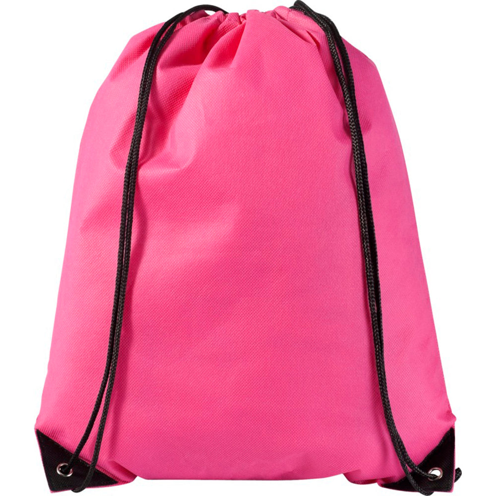 Solid Black - Side - Bullet Evergreen Non Woven Premium Rucksack