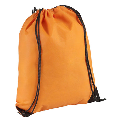 Orange - Back - Bullet Evergreen Non Woven Premium Rucksack