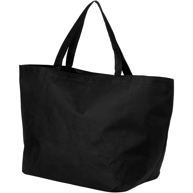 Solid Black - Front - Bullet Maryville Non Woven Shopper